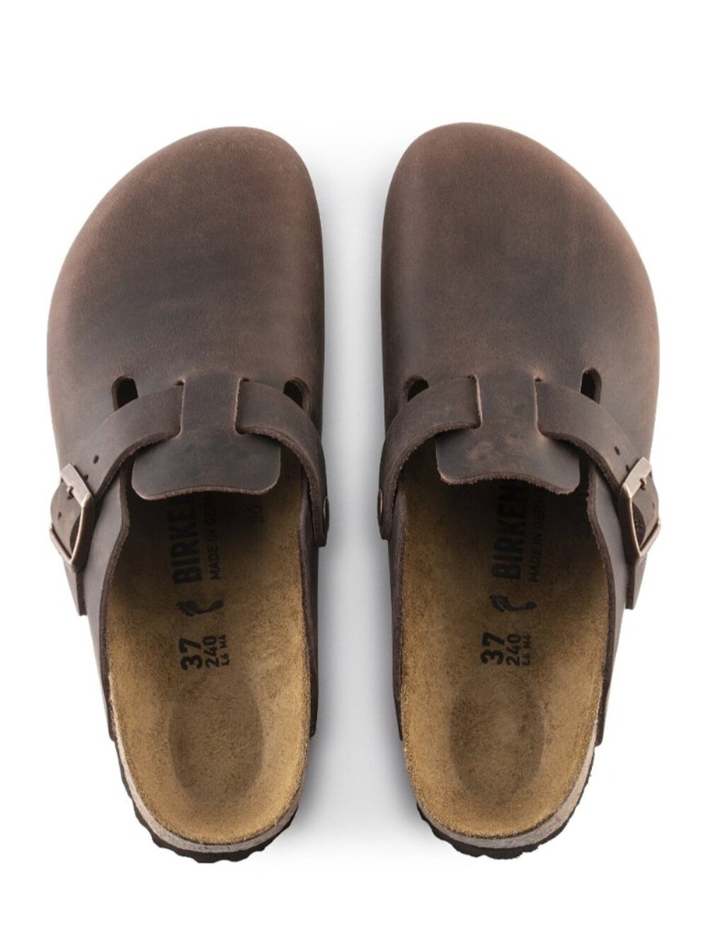 Birkenstock Boston Oiled Leather Habana Brown Clog Patina Classic College EU43